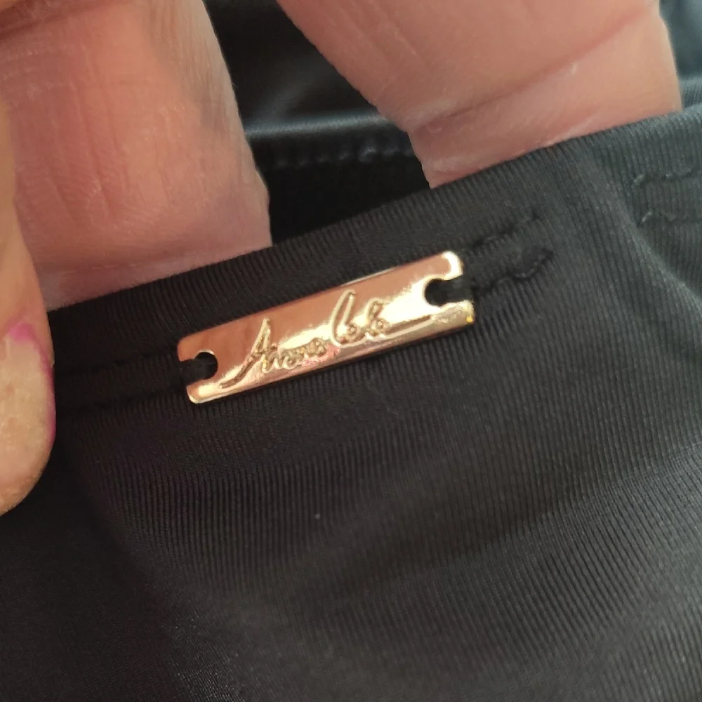 Black Strapless WOMENS ANNE COLE BEAUTIFUL SWIMSUIT SWIMWEAR ONE-PIECE SUIT - Picture 12 of 16